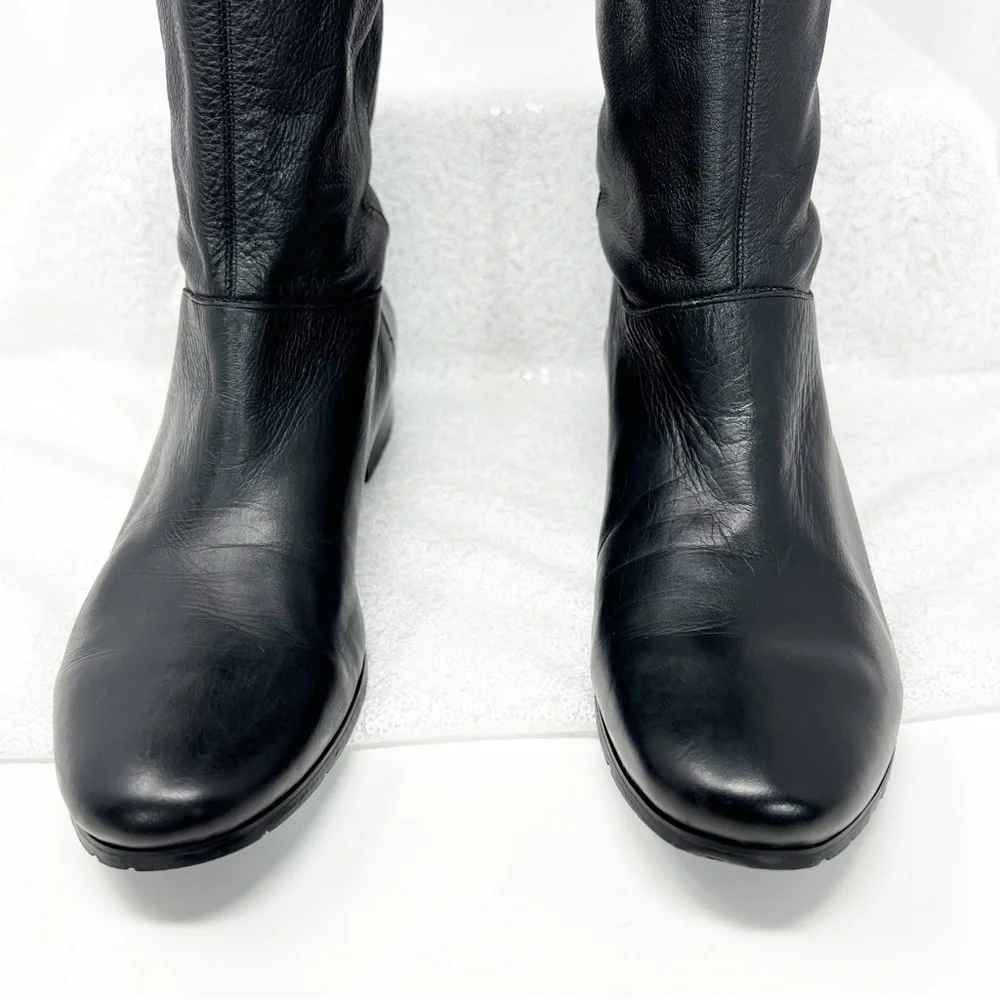 Jessica Simpson riding boots black leather size 7.5 women’s